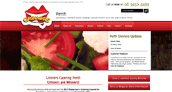 Desktop Screenshot of perth.grinnerscatering.com.au